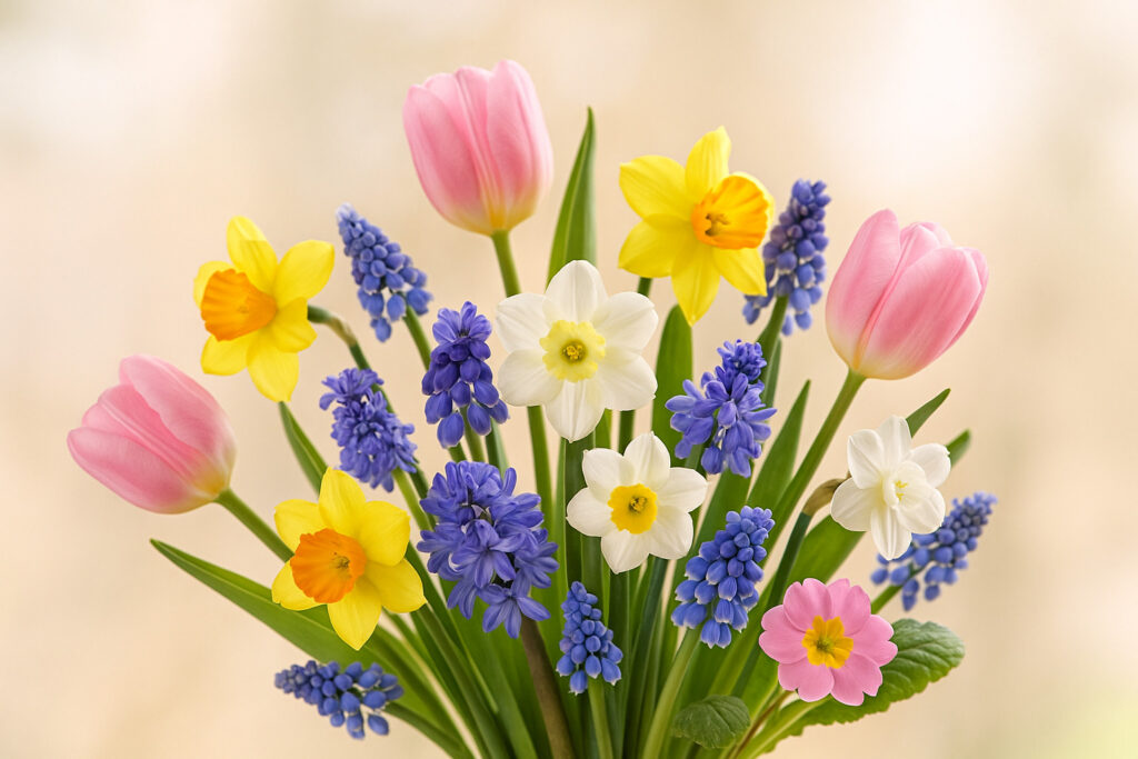 Ce flori simbolizează renașterea într-un buchet de primăvară