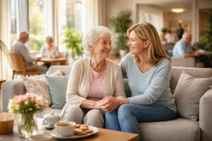 Cât de des sunt organizate întâlniri cu familia în centrele moderne de găzduire persoane vârstnice?