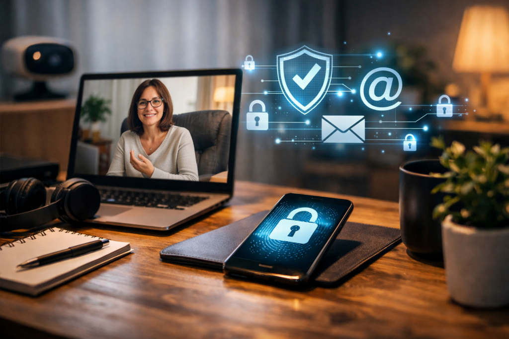 Cum poți fi sigur că informațiile tale rămân private în terapia online