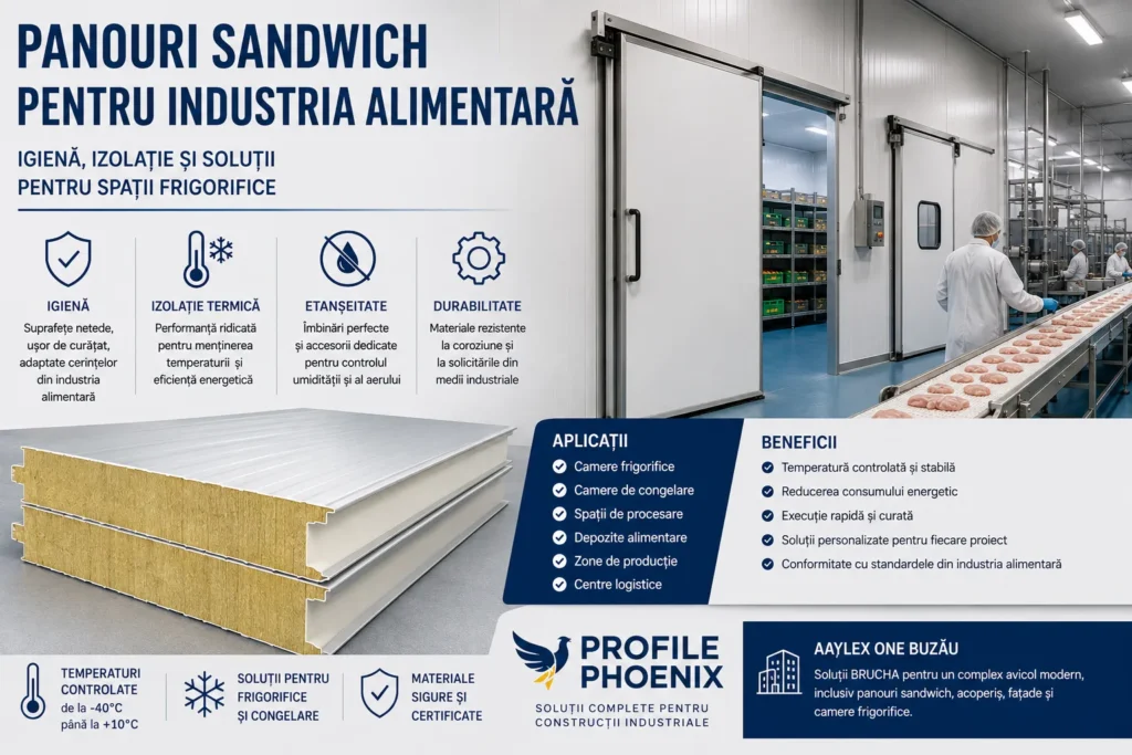 Panouri sandwich pentru industria alimentară: igienă, izolație și soluții pentru spații frigorifice 1 6